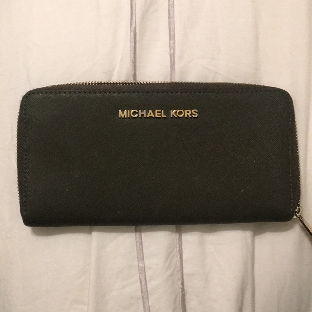 Hunter Green Michael Kors Wallet